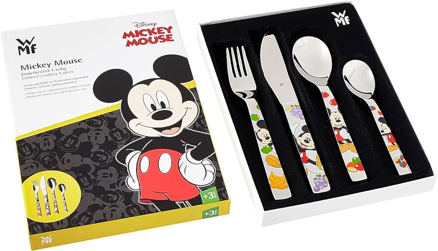 絵画　ミッキー＋ミニー 恋人達の銀食器 / Lover's silverware Vintage Mickey Mouse Disney Kids Children's Silverware